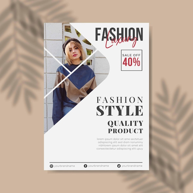 Vector fyler fashion sale template