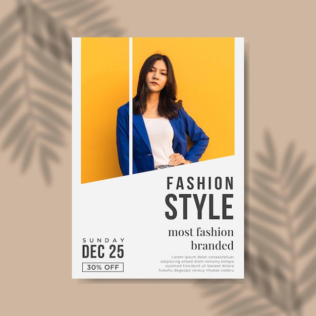 Vector fyler fashion sale template