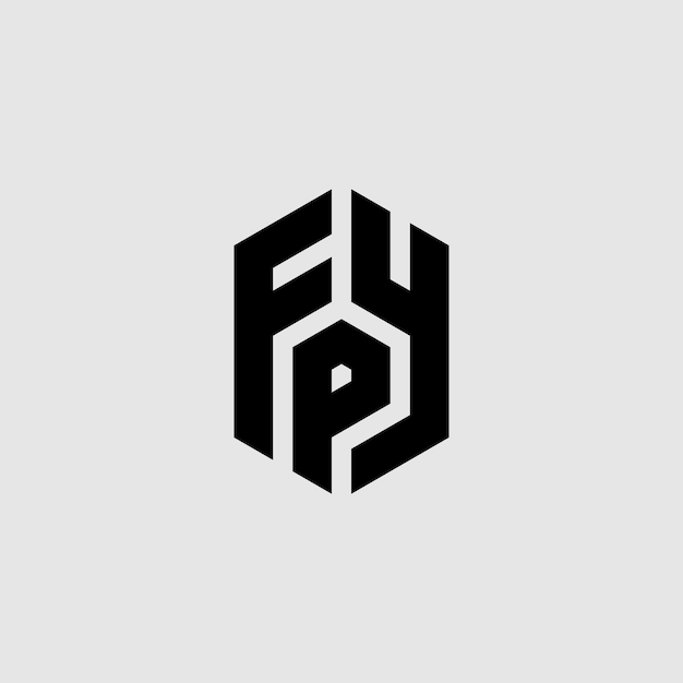 Vector fyp monogram logo