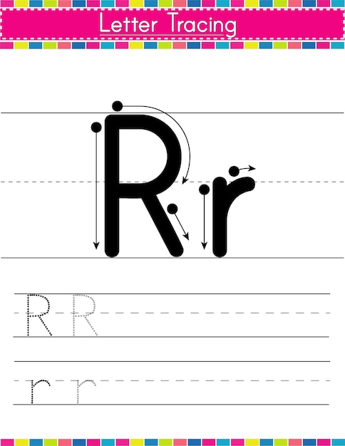 G alphabet tracing worksheet