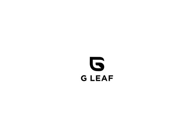 g blad logo ontwerp vectorillustratie