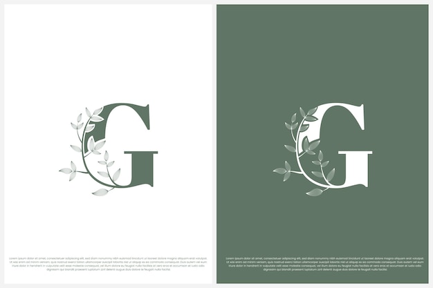 Vector g branch luxe logo-ontwerp