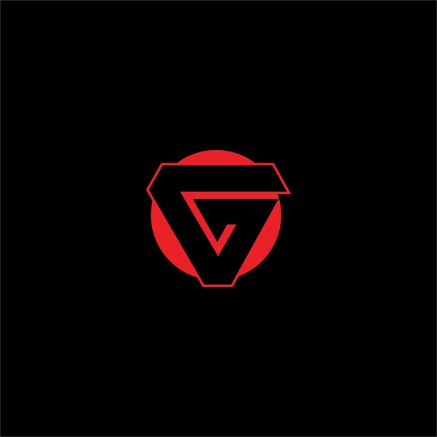 Vector g eerste logo ontwerp elegant icoon