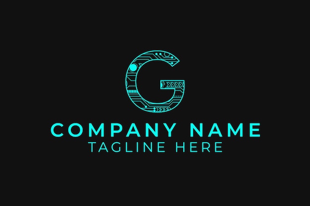 Vettore g logo digitale on-line logo di lavoro logo social media logo g lettera segno logo.