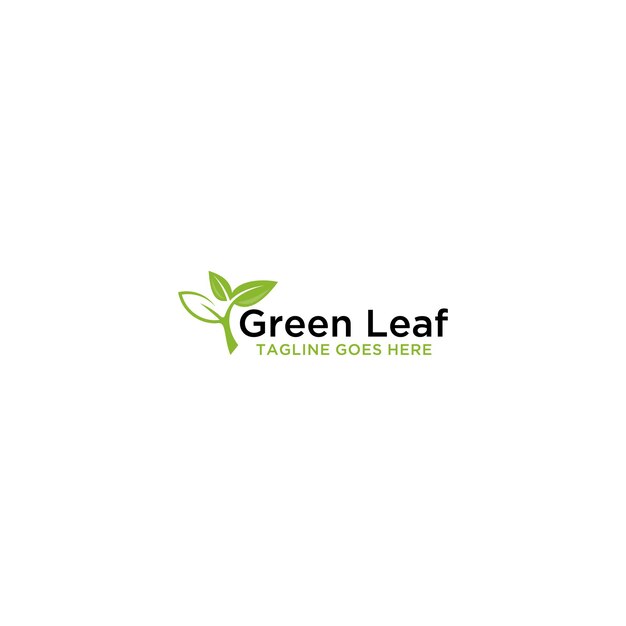 G Initial in Leaf Logo Sign Design