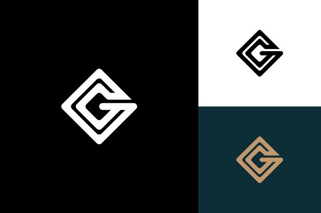 Vector g letter monogram vector logo ontwerp