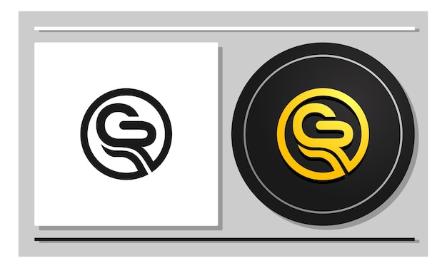 Вектор Дизайн логотипа g золотисто-желтого цвета, можно сочетать с золотыми буквами