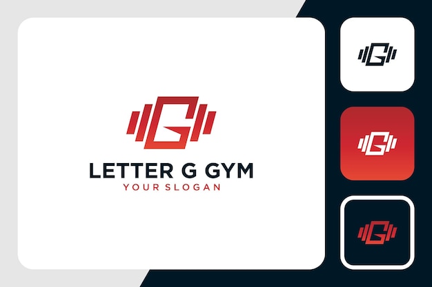 g-logo-ontwerp met fitnessinspiratie