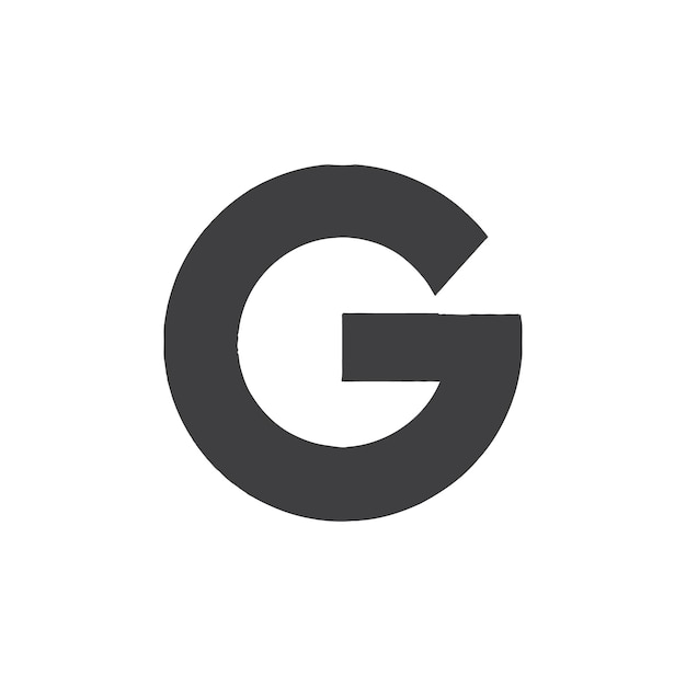 G 터 로고 디자인 템플릿