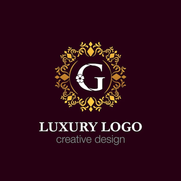 G luxe logo Gouden G Luxe logo pictogram