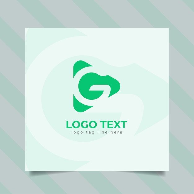 G Modern minimaal letterlogo