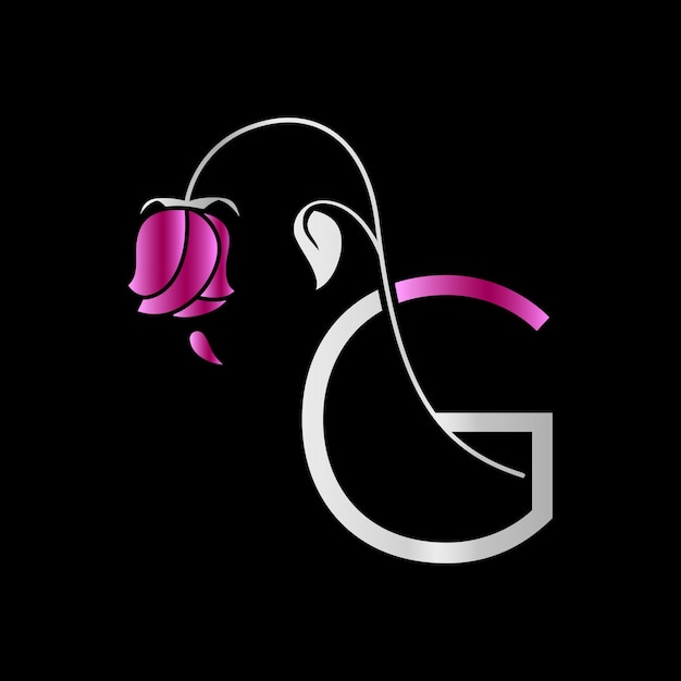 G Monogram-logotype voor feest, bruiloft, wenskaart, uitnodiging Vectorsjabloon