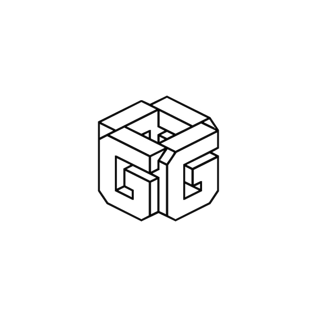 Vector g new style figure logo