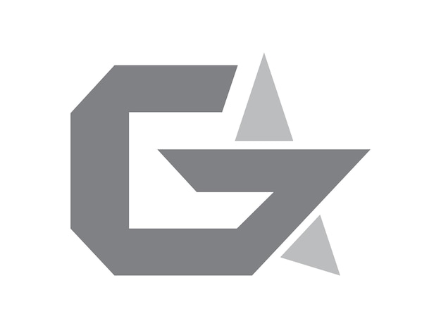Vector g star modern logo design