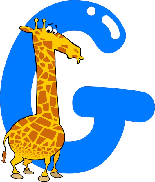 Vector g voor giraffe