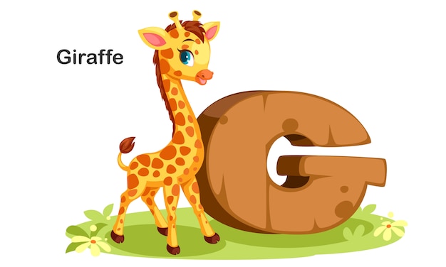 G voor giraffe