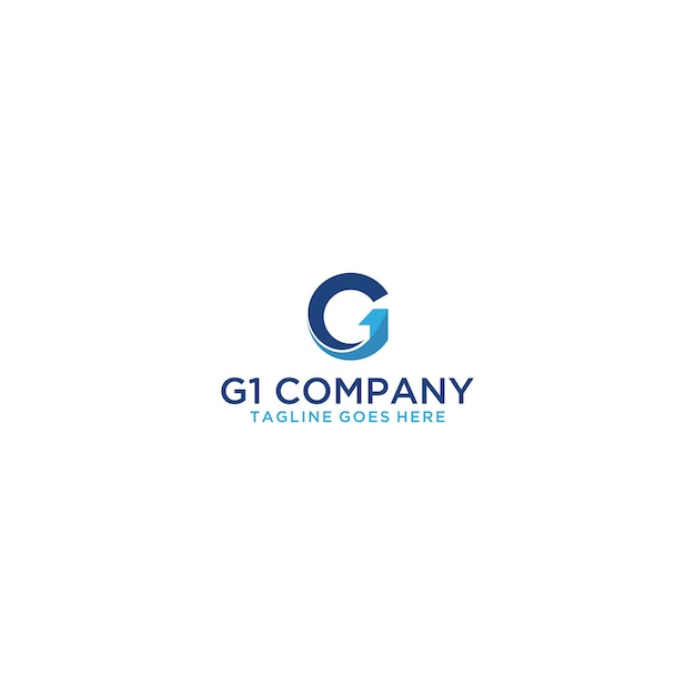 G1 initial logo sign design