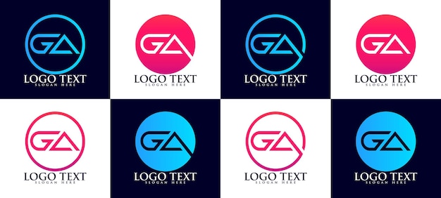 Ga letter logo