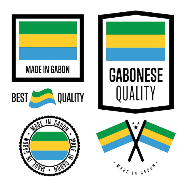 Gabon kwaliteitslabel set
