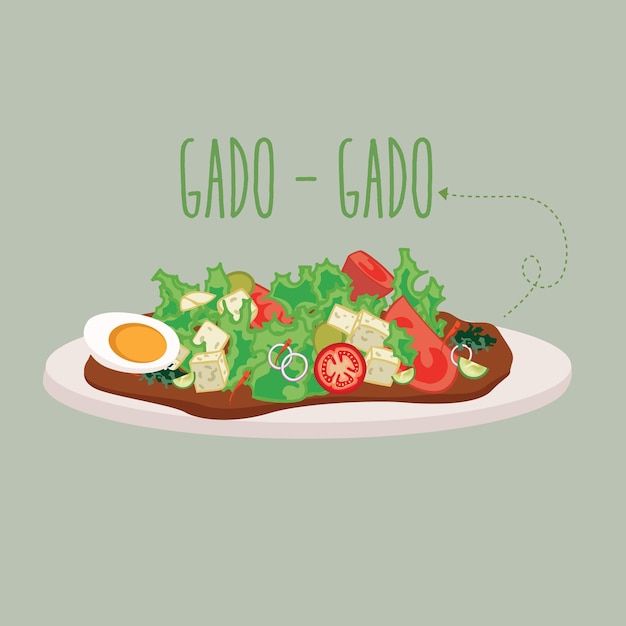 gadogado Indonesische traditionele salade keuken