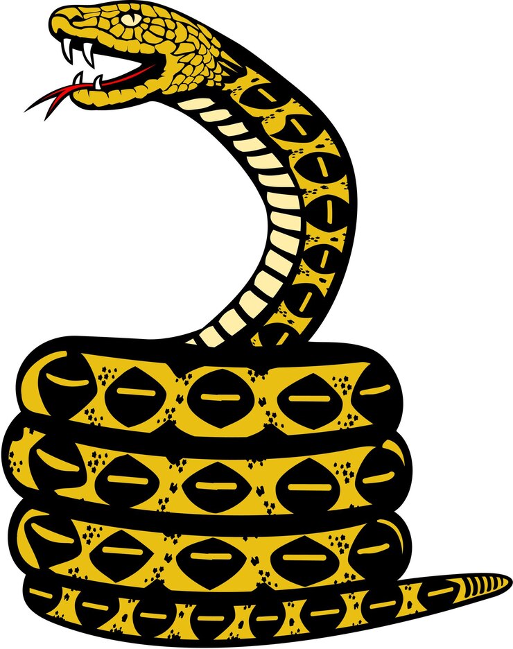 Vector gadsden snake