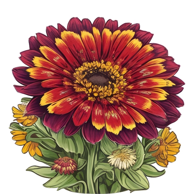 Vector gaillardia aristata blanket flower