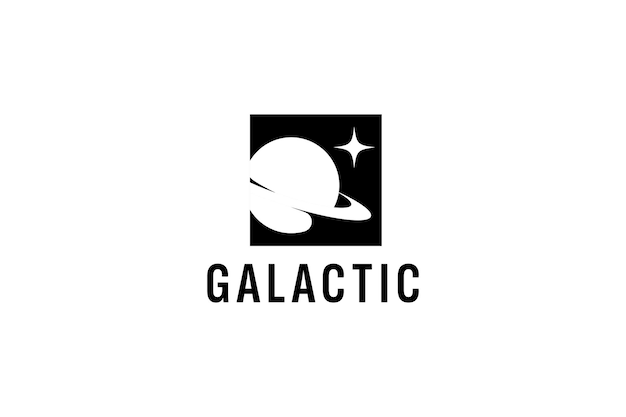 Galactic logo vector icon illustration