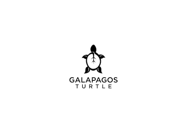 Galapagos schildpad logo ontwerp vectorillustratie