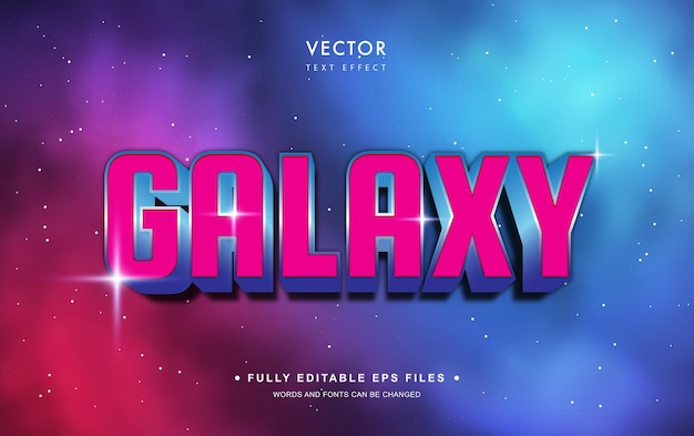 Galaxy Editable Text Effect