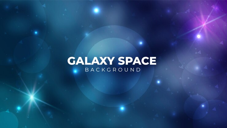 Vector galaxy space starry sky background