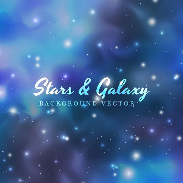 Vector galaxy starry abstract square background design