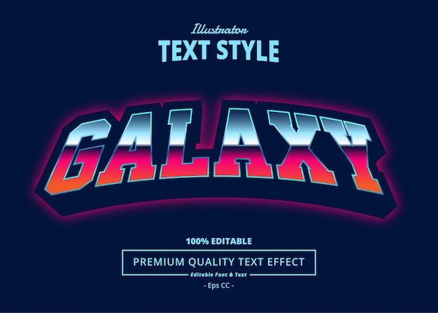 Galaxy teksteffect