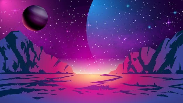 galaxy vector illustration background