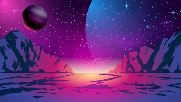 Galaxy vector illustration background