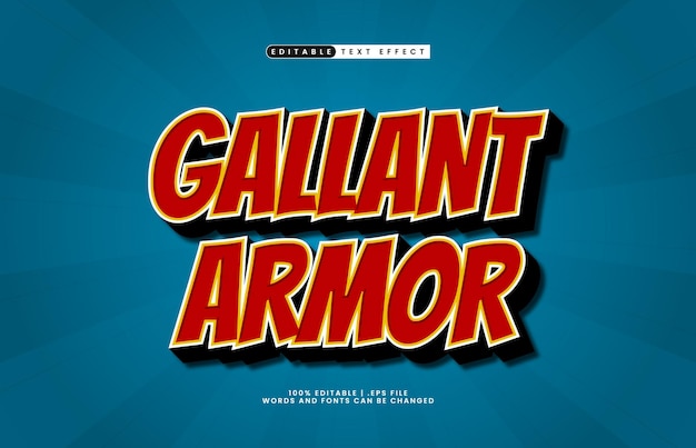 Gallant Armor는 기사 및 게임 텍스트 스타일과 함께 편집 가능한 텍스트 효과입니다.