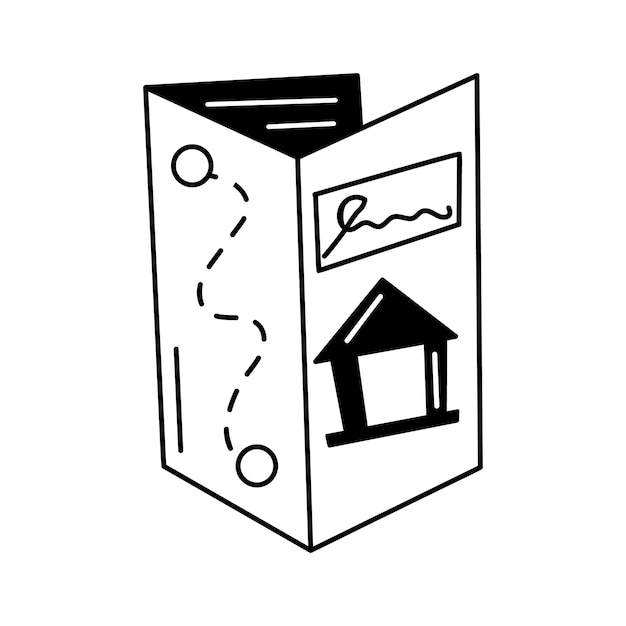 A gallery brochure outlining the details of a curated exhibit