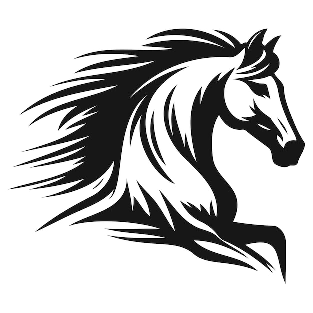 Vector galloping horse_d