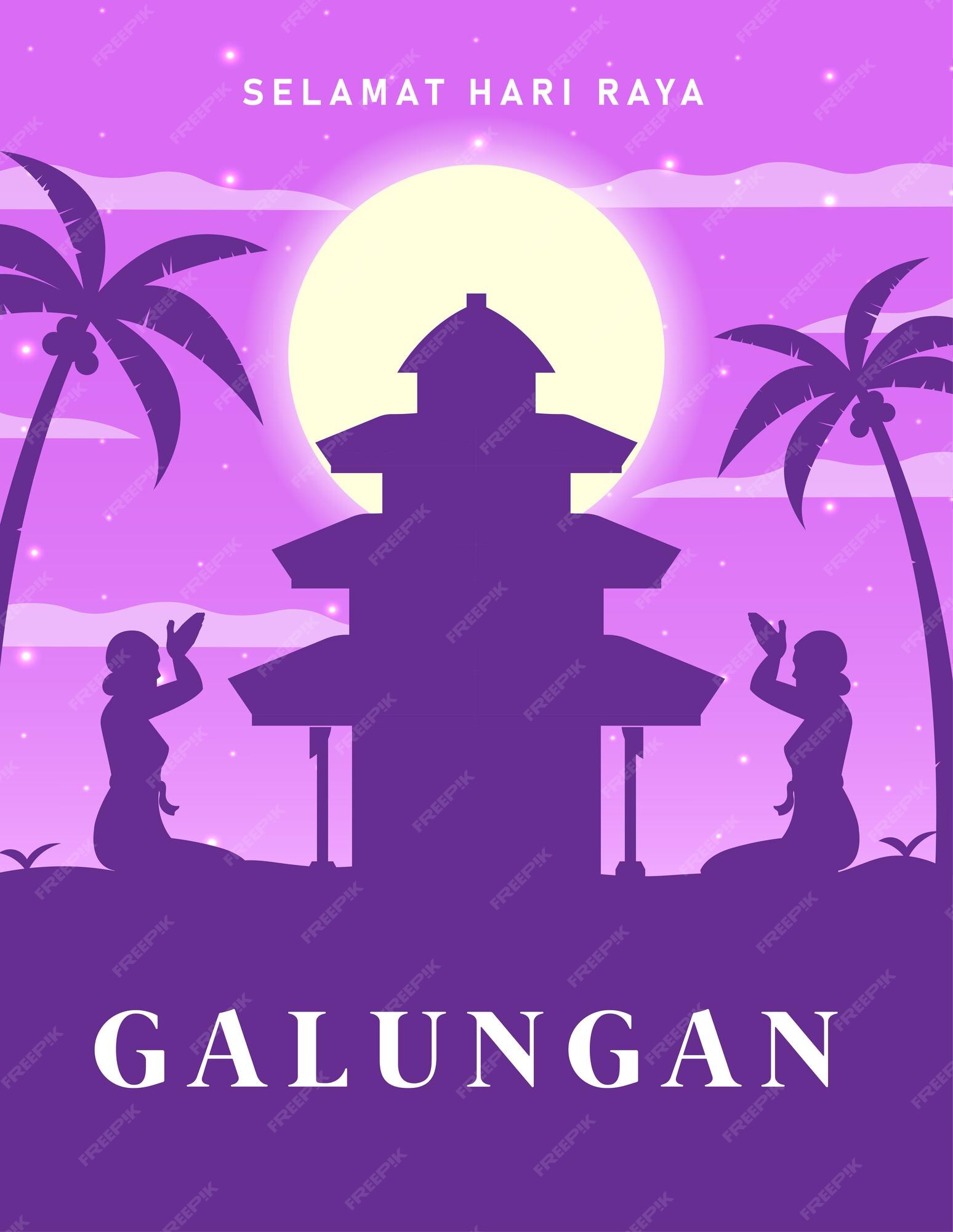 Premium Vector Galungan card 25