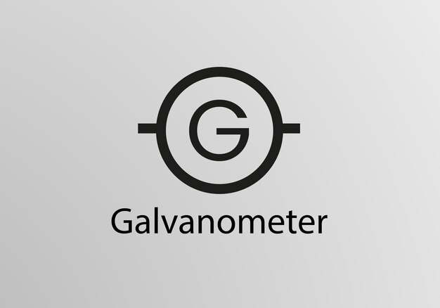 Galvanometer Engineering Symbol, Vector symbol design. Engineering Symbols.