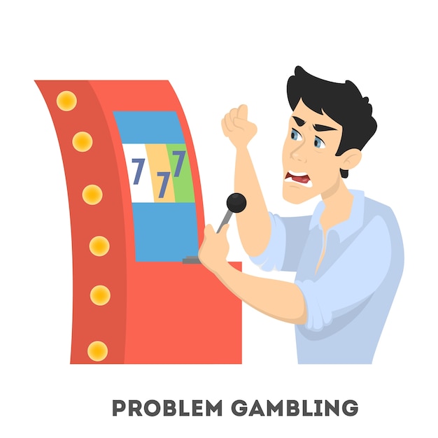 casino roulette addiction funny game vector illustration Stock Vector Image  & Art - Alamy