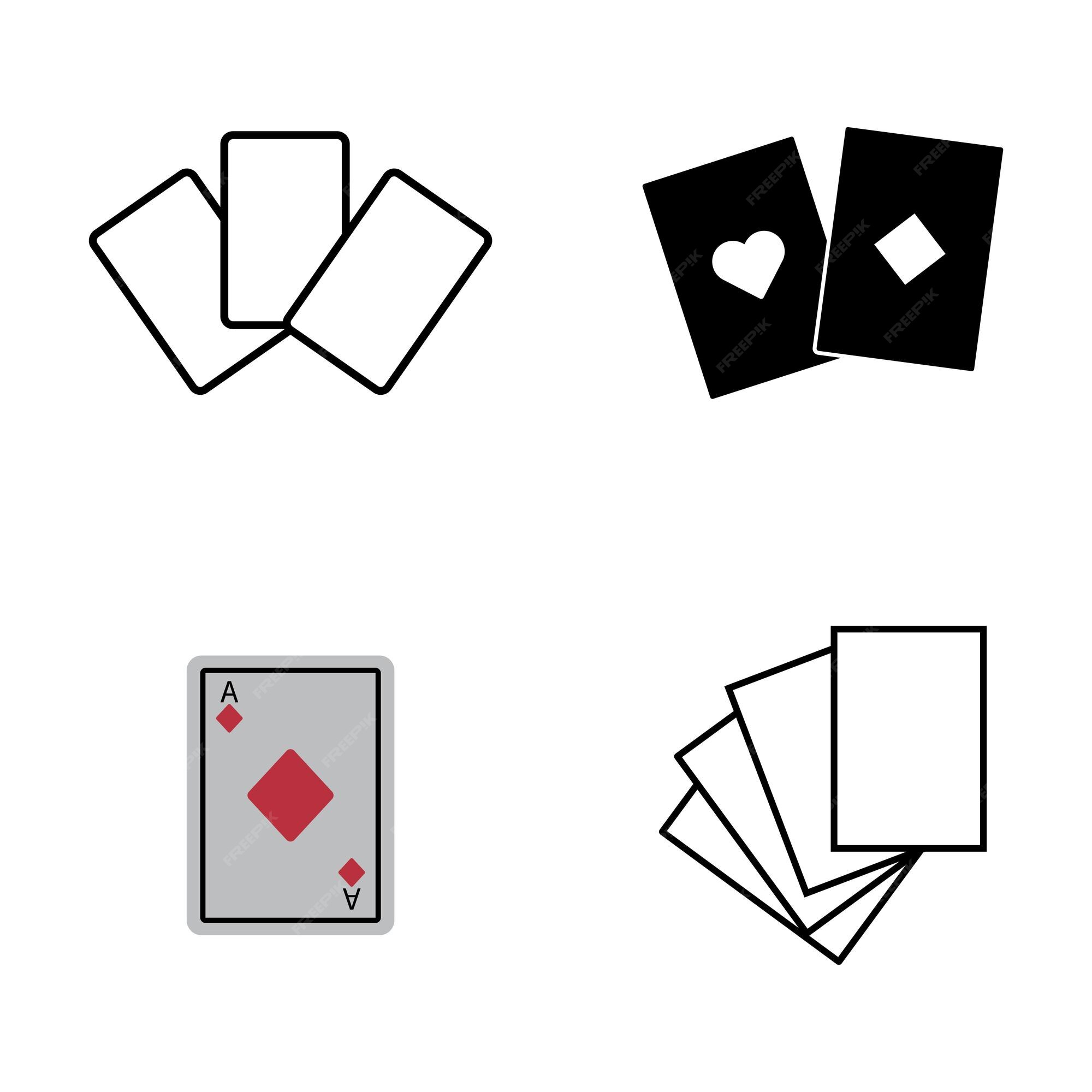 Casino Card Icon Template Vector Illustration Designplaying Card