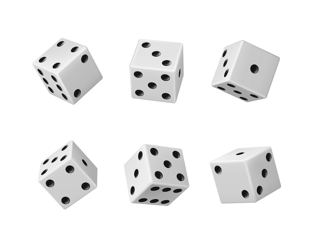 Gambling game dice realistic casino craps