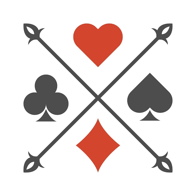Vector gambling icon logo design