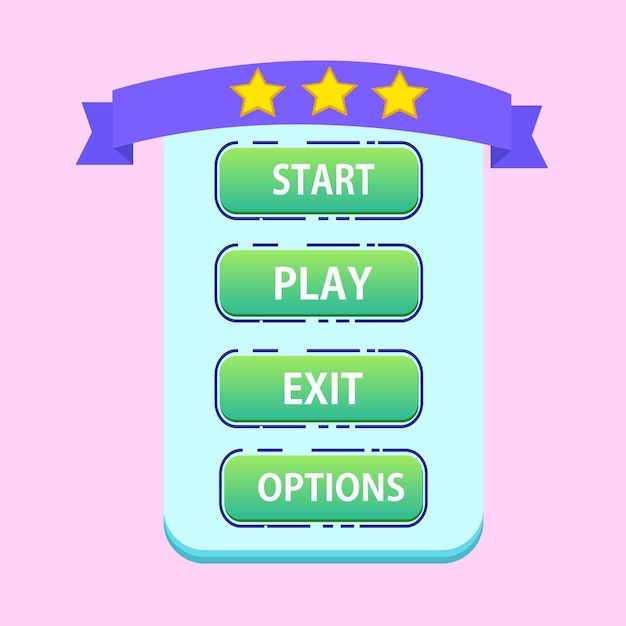 Game button vector