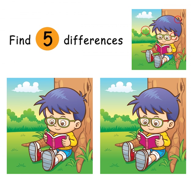 Game for children find differences