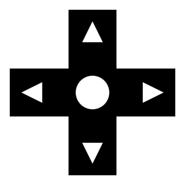 Vettore disegno vettoriale del logo dell'icona del pulsante della console di gioco