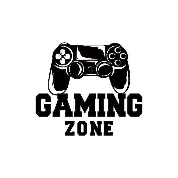 Логотип игровой консоли Gamer Design Gamepad Иллюстрация Символ шаблона