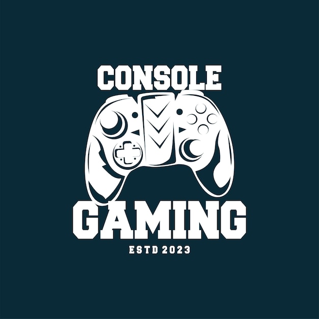Логотип игровой консоли Gamer Design Gamepad Иллюстрация Символ шаблона