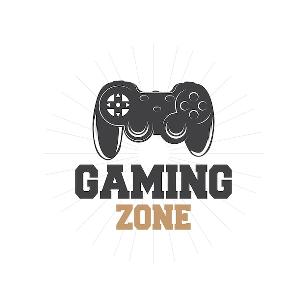 Game console logo gamer design gamepad illustration symbol template