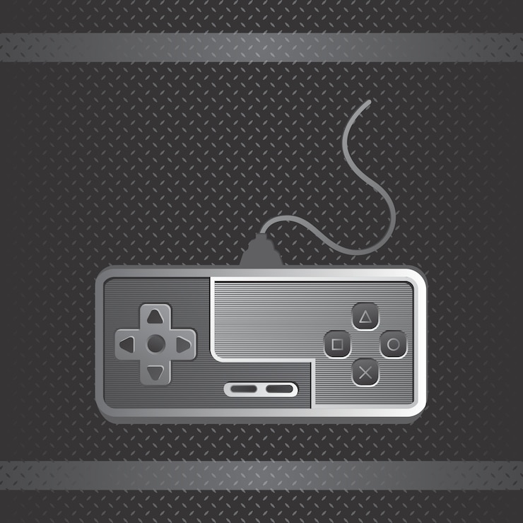 Vector game console theme